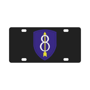 Army - 8th Infantry Division wo Txt Classic License Plate