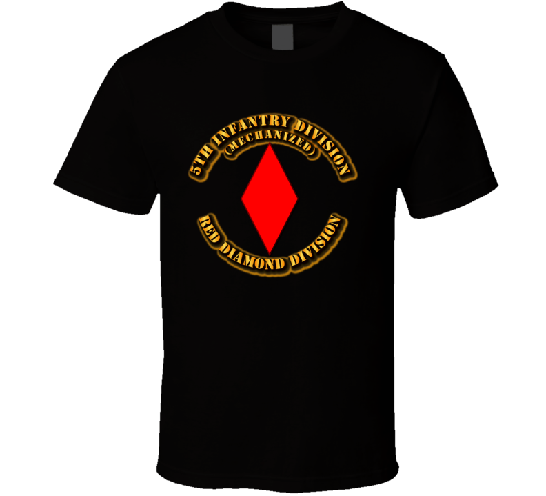 Army -  5th Infantry Division - Red Diamond Division T Shirt