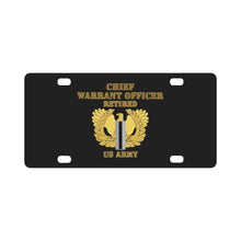 Load image into Gallery viewer, Army - Emblem - Warrant Officer 5 - CW5 w Eagle - US Army - Retired - Flat X 300 - Hat Classic License Plate
