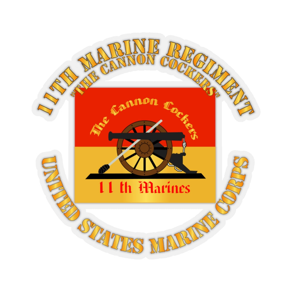 Kiss-Cut Stickers - USMC - 11th Marine Regiment - The Cannon Cockers