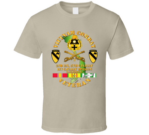 Army - Vietnam Combat Cavalry Veteran With 2nd Battalion 5th Cavalry Distinctive Unit Insignia - 1st Cavalry Division T Shirt, Premium & Hoodie