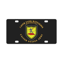 Load image into Gallery viewer, Army - 740th Tank Battalion DUI - Daredevil - US Army Classic License Plate
