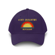 Load image into Gallery viewer, Army - 41st Infantry Division X 300 - Hat - Unisex Twill Hat - Direct to Garment (DTG) Printed
