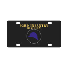 Load image into Gallery viewer, Army - 93rd Infantry Div X 300 - Hat Classic License Plate
