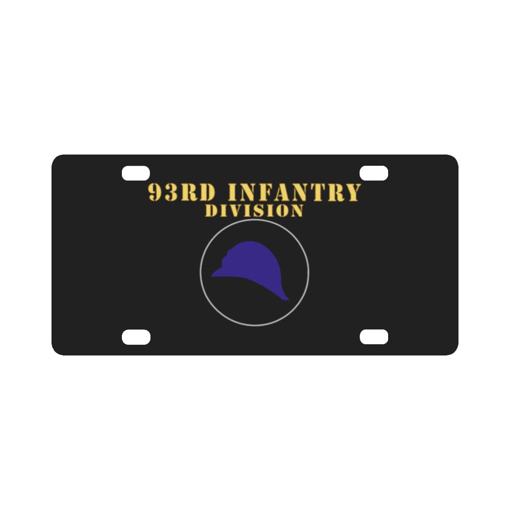 Army - 93rd Infantry Div X 300 - Hat Classic License Plate