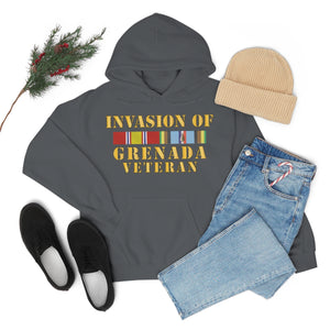 Unisex Heavy Blend™ Hooded Sweatshirt - Army - Grenada Invasion Veteran w EXP SVC