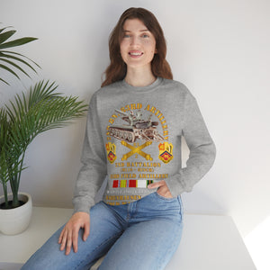 Unisex Heavy Blend Crewneck Sweatshirt - Army - 2nd Bn 83rd Artillery w M110 - Babenhausen Germany w COLD SVC