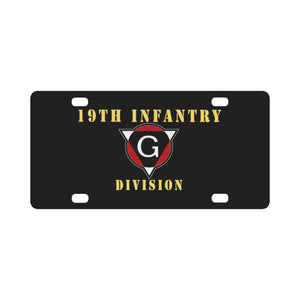 Army - 19th Infantry Division X 300 - Hat Classic License Plate