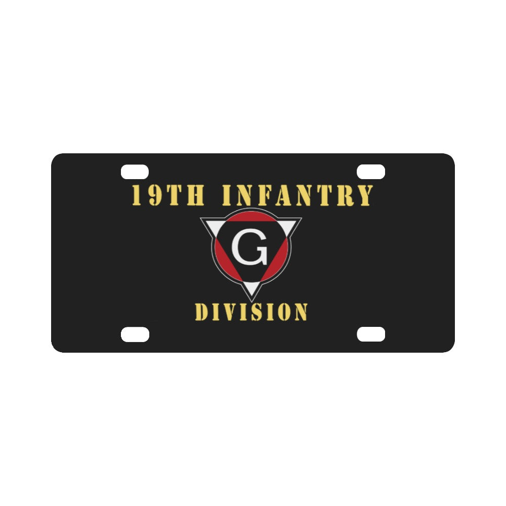 Army - 19th Infantry Division X 300 - Hat Classic License Plate