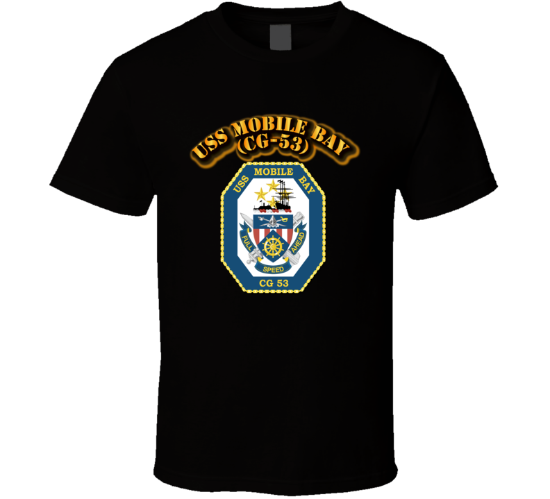 USS Mobile Bay (CG-53)-With Text T Shirt