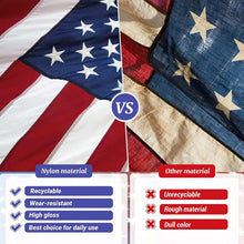 Load image into Gallery viewer, US Flag with Embroidered Stars (Made in the USA)
