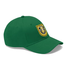 Load image into Gallery viewer, Unisex Twill Hat - 1st Special Forces Group (SFG) (Airborne) Flash with Crest - Direct to Garment (DTG) - Printed
