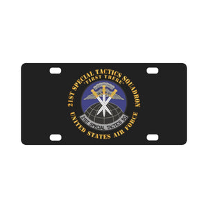 21st Special Tactics Squadron - First There X 300 Classic License Plate