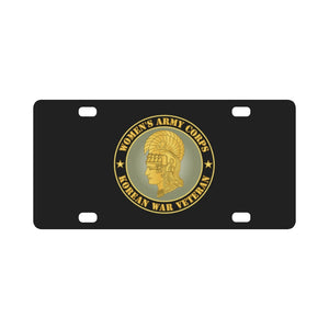 Army - Women's Army Corps - Korean War Veteran Classic License Plate