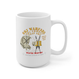 Ceramic Mug 15oz - SOF - USAF Special Recon Team - Ski Warfare - Ski Combat - Winter Warfare X 300
