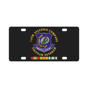 Army - 74th Aviation Company - Vietnam Veteran Classic License Plate