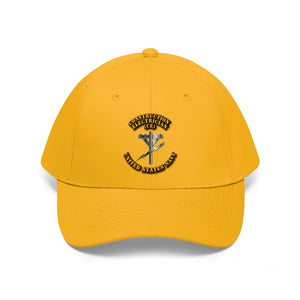 Unisex Twill Hat - Navy - Rate - Navy Construction Electrician - Direct to Garment (DTG) - Printed