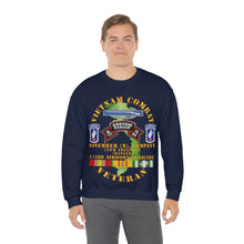 Load image into Gallery viewer, Unisex Heavy Blend Crewneck Sweatshirt - Army - Vietnam Combat Vet - N Co 75th Infantry (Ranger) - 173rd Airborne Bde SSI
