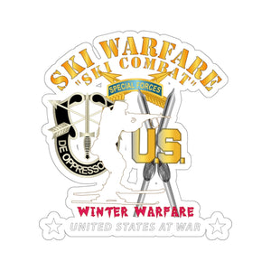 Kiss-Cut Stickers - SOF - Special Forces - Ski Warfare - Ski Combat - Winter Warfare X 300