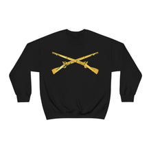 Load image into Gallery viewer, Unisex Heavy Blend Crewneck Sweatshirt - Army - Infantry Branch - Crossed Rifles
