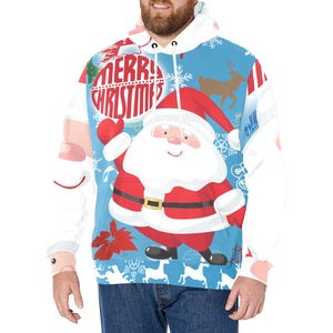 Merry Christmas New Men's All-Over Print Hoodie (Model H55)