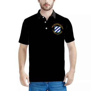 Custom Shirts All Over Print POLO Neck Shirts - Army - 3rd ID - The Rock of the Marne