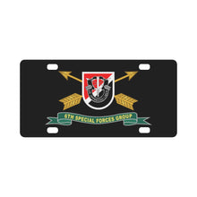 Load image into Gallery viewer, Army - 6th Special Forces Group - Flash w Br - Ribbon X 300 Classic License Plate
