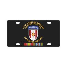 Load image into Gallery viewer, Army - Grenada - 44th Med Bde Operation Urgent Fury w Svc Ribbons Classic License Plate
