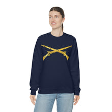 Load image into Gallery viewer, Unisex Heavy Blend Crewneck Sweatshirt - Army - Infantry Branch - Crossed Rifles
