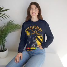 Load image into Gallery viewer, Unisex Heavy Blend Crewneck Sweatshirt - Army - 9th Cavalry (Air Cav) - 1st Cav Division w SVC
