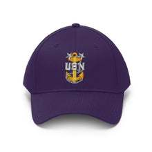 Load image into Gallery viewer, Unisex Twill Hat - Navy - Rate - Navy Master Chief Petty Officer without Text - Direct to Garment (DTG) - Printed
