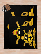 Load image into Gallery viewer, Army - 5th Cavalry Regiment w Br - Ribbon Throw Blanket
