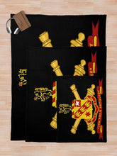 Load image into Gallery viewer, Army - 11th Field Artillery w Br - Ribbon Throw Blanket
