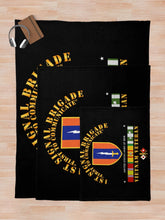 Load image into Gallery viewer, Army - 1st Signal Bde SSI w VN SVC Throw Blanket
