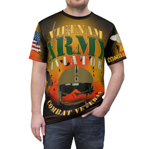 All Over Printing - Army - Combat Aviator - Vietnam with Helmet, Branch and Vietnam Service Ribbons