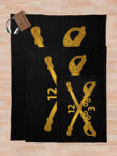 Load image into Gallery viewer, Army - 3rd Squadron - 12th Cavalry Branch wo Txt Throw Blanket
