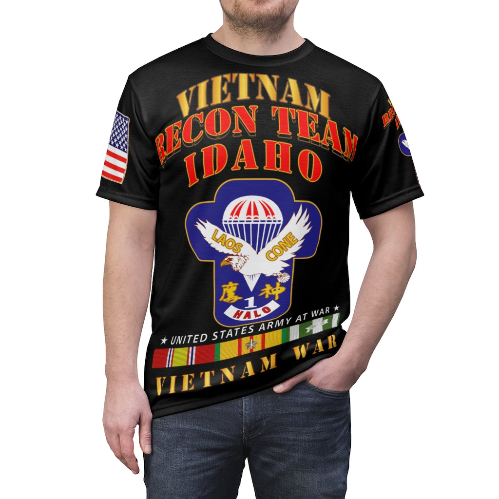 All Over Printing - Army - Special Forces - Recon Team - Idaho V2 with Rappel Infiltration with Vietnam War Ribbons - Vietnam War