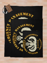 Load image into Gallery viewer, ARNG - Military Emergency Management Specialist - Master - Gold Throw Blanket
