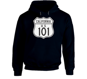 Signs - California Highway 101 Wo Txt Hoodie