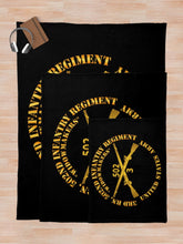 Load image into Gallery viewer, Army - 3rd Bn 502nd Infantry Regt - Widowmakers - Infantry Br Throw Blanket
