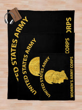 Load image into Gallery viewer, Army - US Army WAC - Gold Throw Blanket
