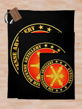 Load image into Gallery viewer, Army - Air Defense Artillery Veteran Throw Blanket
