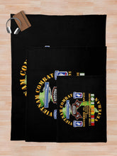 Load image into Gallery viewer, Army - Vietnam Combat Vet - N Co 75th Infantry (Ranger) - 173rd Airborne Bde SSI Throw Blanket
