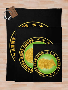 Army - Womens Army Corps Veteran Throw Blanket