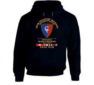 Army - 38th Infantry Division - W Iraq Svc Ribbons - Oif Hoodie