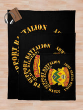 Load image into Gallery viewer, Army - 528th Support Battalion - DUI - Black Daggers X 300 Throw Blanket

