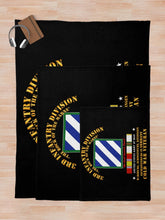 Load image into Gallery viewer, Army - 3rd ID - Germany w Cold War SVC Throw Blanket

