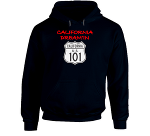Signs - California Dreamin - California Highway 101 Wo Backgrnd Hoodie