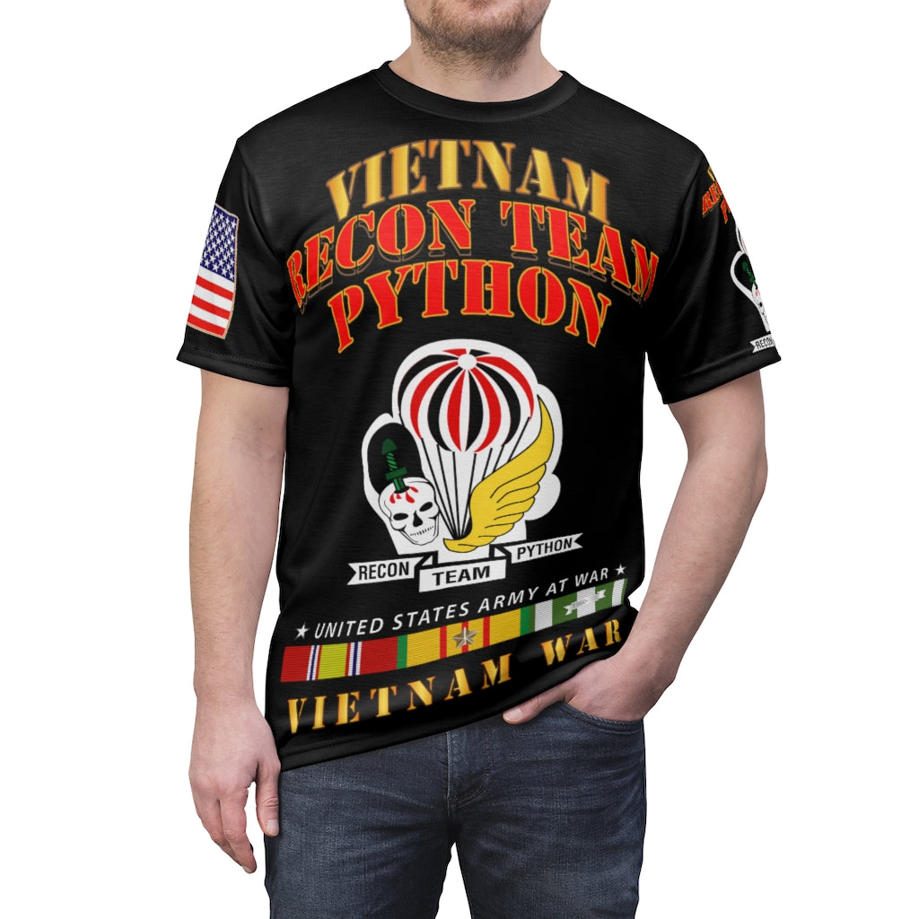 All Over Printing - Army - Special Forces - Recon Team - Python with Rappel Infiltration with Vietnam War Ribbons - Vietnam War