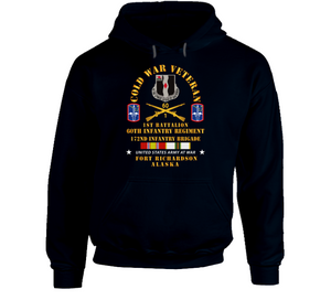 Army - Cold War Vet - 1st Bn, 60th Inf - 172nd In Bde - Ft Richardson Ak W Cold Svc X 300 Hoodie